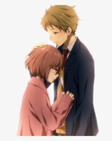 Анимепара Anime Kuriyama Freetoedit - Kyoukai No Kanata Kuriyama And Akihito, HD Png Download, Free Download