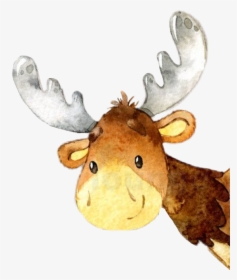 #moose #woodlandcreatures #woodland #peeking #peekaboo - Clip Art, HD Png Download, Free Download