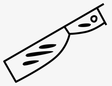 Vector Illustration Of Kitchen Meat Cleaver And Knife - Ball Cartoon To Color, HD Png Download, Free Download