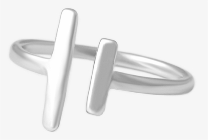 Anillo Plata De Aperturas Paralelas 2 Anillo Plata - Bangle, HD Png Download, Free Download