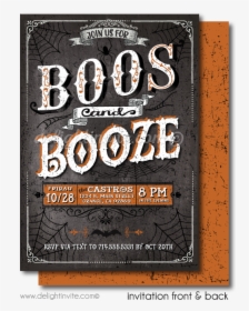 Boos And Booze Invitations, HD Png Download, Free Download
