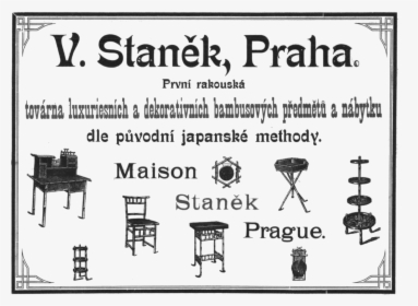 Advertisement Maison Staněk In Zlatá Praha, 1898 - Poster, HD Png Download, Free Download