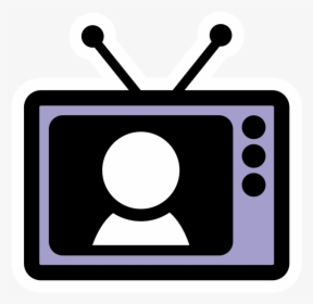 Square,circle,symbol - Black And White Tv Cartoon, HD Png Download, Free Download