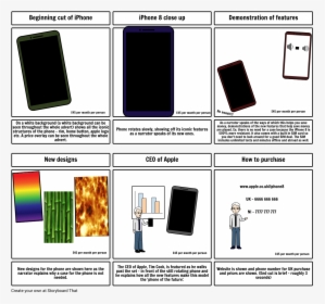 Storyboard For Phone Advertisement, HD Png Download, Free Download
