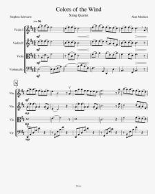 Color Of The Wind Png - Mii Channel Sheet Music Cello, Transparent Png, Free Download