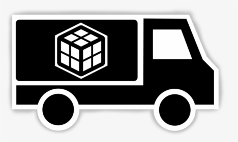 Clip Art Black Line Background Truck - Materials Management Icon Png, Transparent Png, Free Download