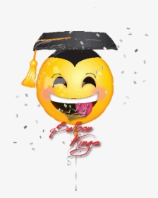 Emoji Con Gorro De Graduacion, Hd Png Download - Emoji Graduation Balloon, Transparent Png, Free Download