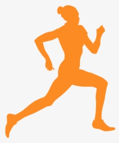 Running Man Silhouette Grey, HD Png Download, Free Download