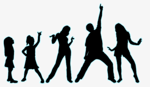 Children Singing At Getdrawings Com Free For - Group Dance Shadow, HD Png Download, Free Download