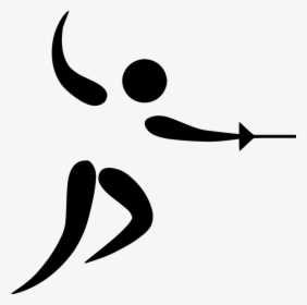 Zaun, Fechten, Olympische Spi - Olympic Fencing Logo, HD Png Download, Free Download