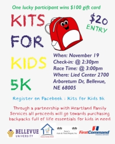 This Flyer Provides The Details Of The 5k Fundraiser - First Command Financial Planning, HD Png Download, Free Download