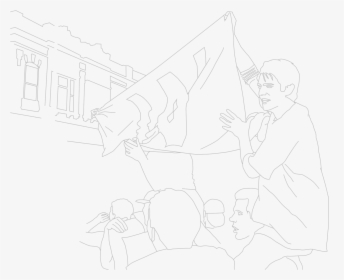 Line Drawing Of Green Street - Sketch, HD Png Download, Free Download