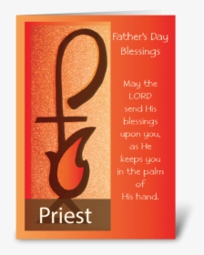 Priest Father’s Day, Shepherd Staff Greeting Card - Fathers Day To Priest, HD Png Download, Free Download