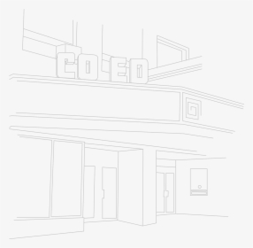 Line Drawing Of Green Street - Sketch, HD Png Download, Free Download