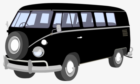 Volkswagen, Bus, Van, Minibus, Vintage, Hippie, Vehicle - Volkswagen Bus Vector Png, Transparent Png, Free Download