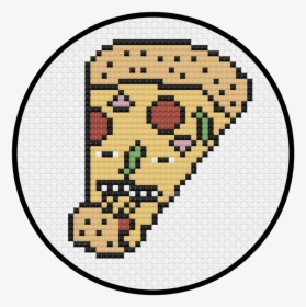 Pizza Party Cross Stitch Pattern - Cross-stitch, HD Png Download, Free Download