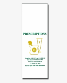 Prescription Rx Paper Bags California Small, - Illustration, HD Png Download, Free Download