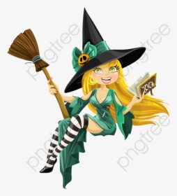Cartoon Witch Png, Transparent Png, Free Download