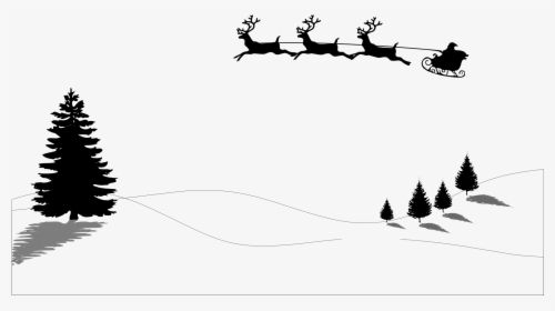 Merry Christmas Sleigh Stencil, HD Png Download, Free Download