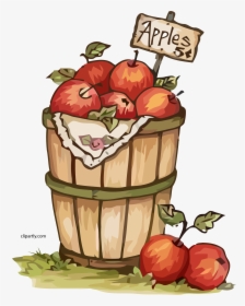 Fall Apple Basket Clipart, HD Png Download, Free Download