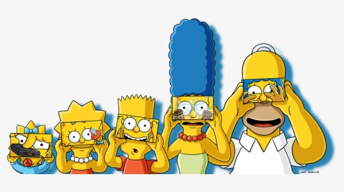 Simspons Wearing Cardboard - Simpsons Vr, HD Png Download, Free Download