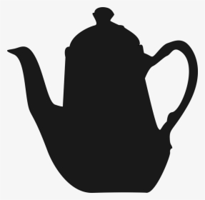 Silhouette,cup,kettle - Tea Pot Silhouette .png, Transparent Png, Free Download
