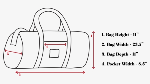 Bag With Drawing Size, HD Png Download, Free Download