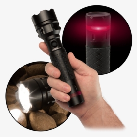 300 Lumen Cree Led Pro Series Red Alert Flashlight - Flashlight, HD Png Download, Free Download
