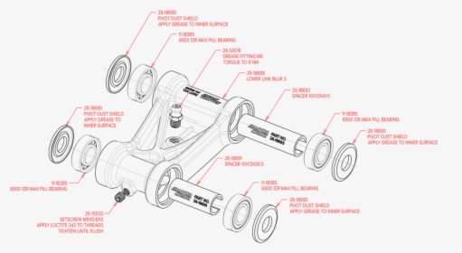 Lower Link On Vpp Bike - Technical Drawing, HD Png Download, Free Download