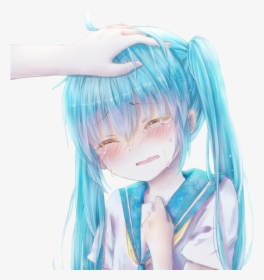 Anime Girl Crying Depressed , Png Download - Hatsune Miku Fanart Crying, Transparent Png, Free Download