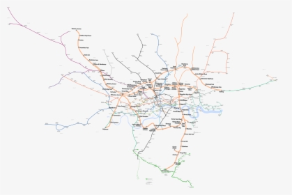 London Overground Map, HD Png Download, Free Download