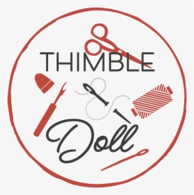 Thimble & Doll Logo Cutout-01 - Circle, HD Png Download, Free Download