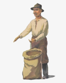 #farmer #peasant #agriculture #countryside #man #retro - Sitting, HD Png Download, Free Download