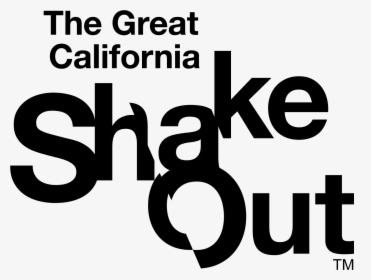 Shakeout Logo With Words - Great California Shakeout, HD Png Download, Free Download