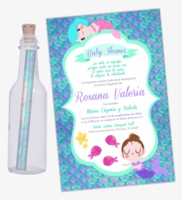 Invitacion En Botella Para Baby Shower, HD Png Download, Free Download