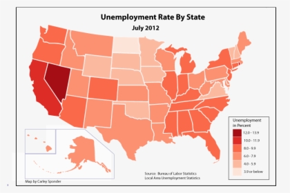 Us Unemployment Rate In Percent By State - John F. Kennedy Library, HD Png Download, Free Download