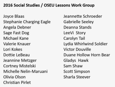 2016 Ss Oseu Lessons Work Group - Indicators Of Sustainable Transportation, HD Png Download, Free Download
