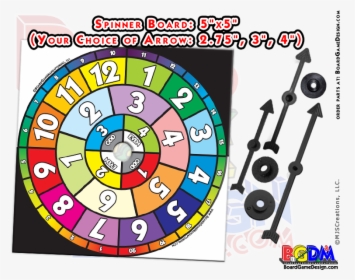 Pre-printed Spinner Board Game For Sale - Circle, HD Png Download, Free Download