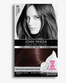Precision Foam Colour 4r Radiant Red Dark Red Brown - John Frieda Hair Color 7n, HD Png Download, Free Download