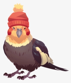 Tielhat By Shalmons - Cute Chibi Cockatiel Drawing, HD Png Download, Free Download