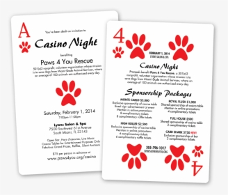 Casino Night Fundraising Invitations, HD Png Download, Free Download