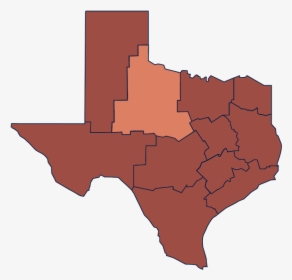 Texas Rolling Plains Region - Texas Map Star On Austin, HD Png Download, Free Download
