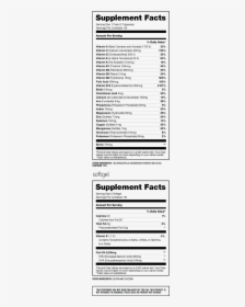 Nerve Nutritional Supplement Facts - Nutrition Facts, HD Png Download, Free Download