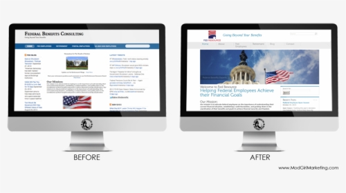 Before And After Web Design Fed Resource - Before After Website Design, HD Png Download, Free Download