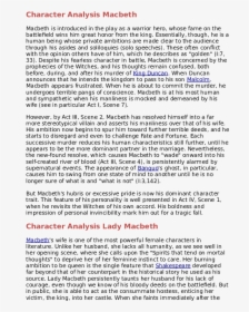 Character Analysis Of Macduff, HD Png Download, Free Download
