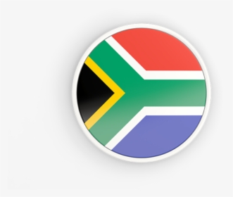 Round Icon With White Frame - South Africa Flag Icon, HD Png Download, Free Download