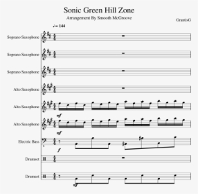 Green Hill Zone Alto Sax, HD Png Download, Free Download