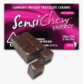 Ginseng Png -sensi Chew Energy 90mg Thc With Ginseng - Chocolate Bar, Transparent Png, Free Download