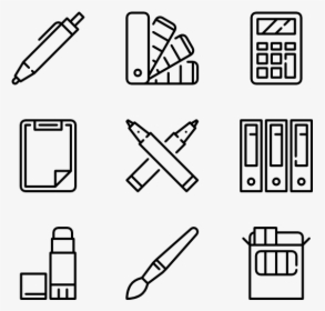 Stationary Black And White Png, Transparent Png, Free Download