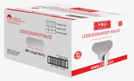 Less Sodium Soy Sauce - Carton, HD Png Download, Free Download